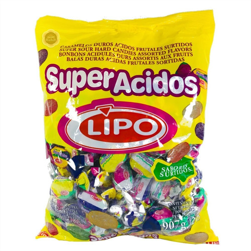 CARAMELOS LIPO SUPER ACIDOS  907 GRS
